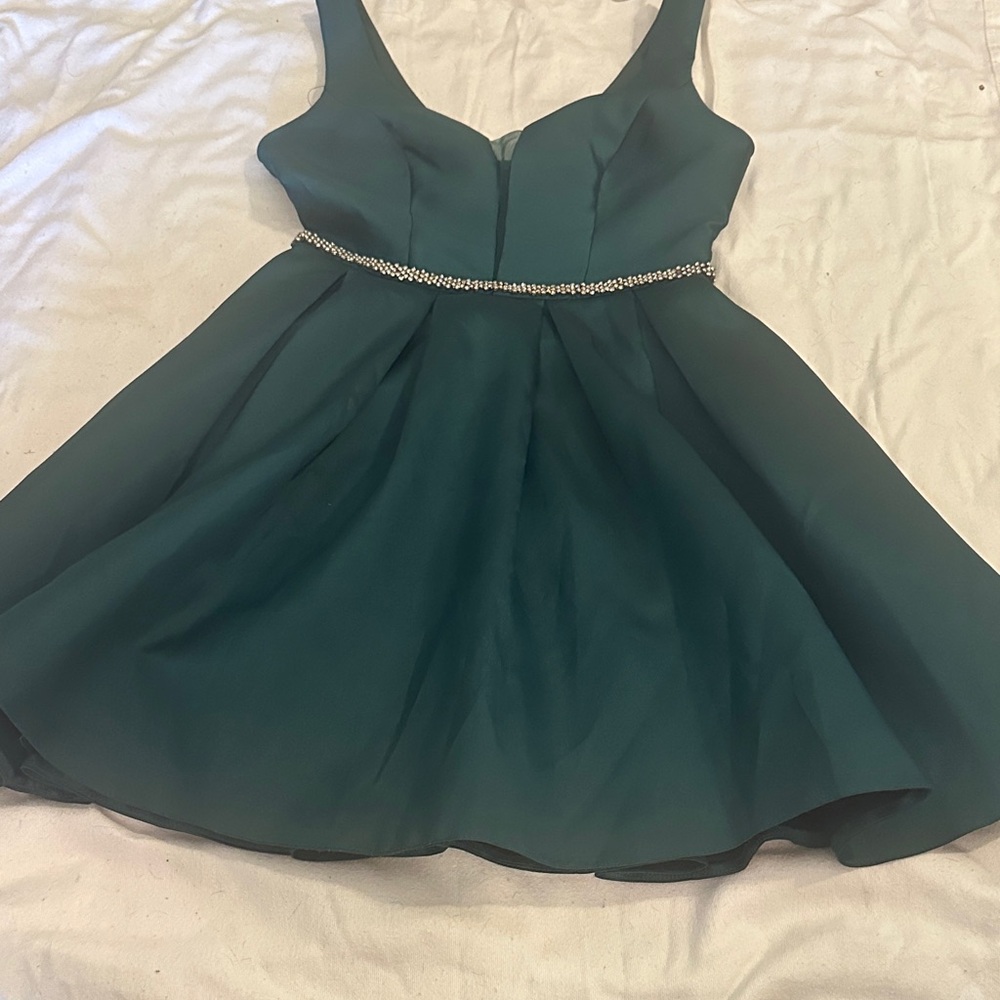 Elegant Green Junior Dress
